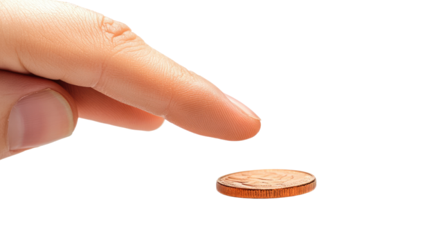 Hand holding a handful of euro coins, symbolizing savings and financial investment