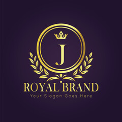 Letter  luxury gold logo concept