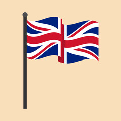 Waving British flag