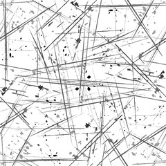 vector grunge texture with scratches and abrasions, monochrome on a transparent background