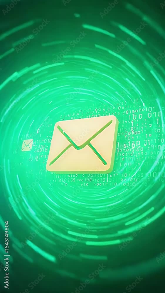 Poster abstract email message communication digital background
