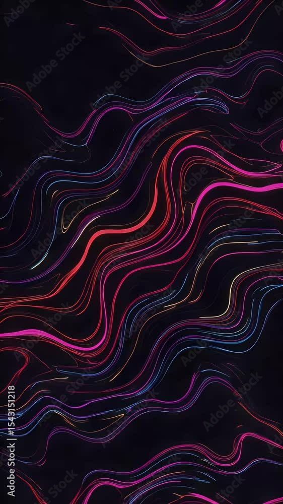 Aufkleber abstract flowing motion lines dark background design graphics