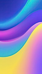 Vibrant Gradient Abstract Background with Smooth Colorful Wave Patterns