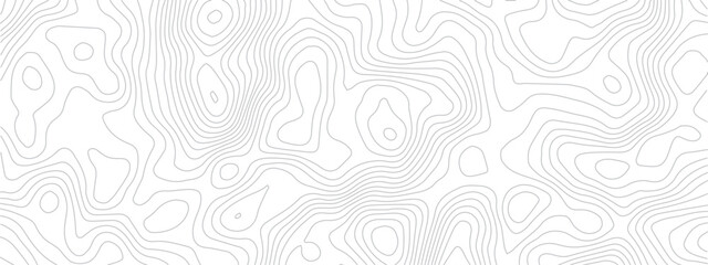 High-Resolution Seamless Topographic Map Pattern with Mountain and Ocean Line Work in an Abstract Grid Style
