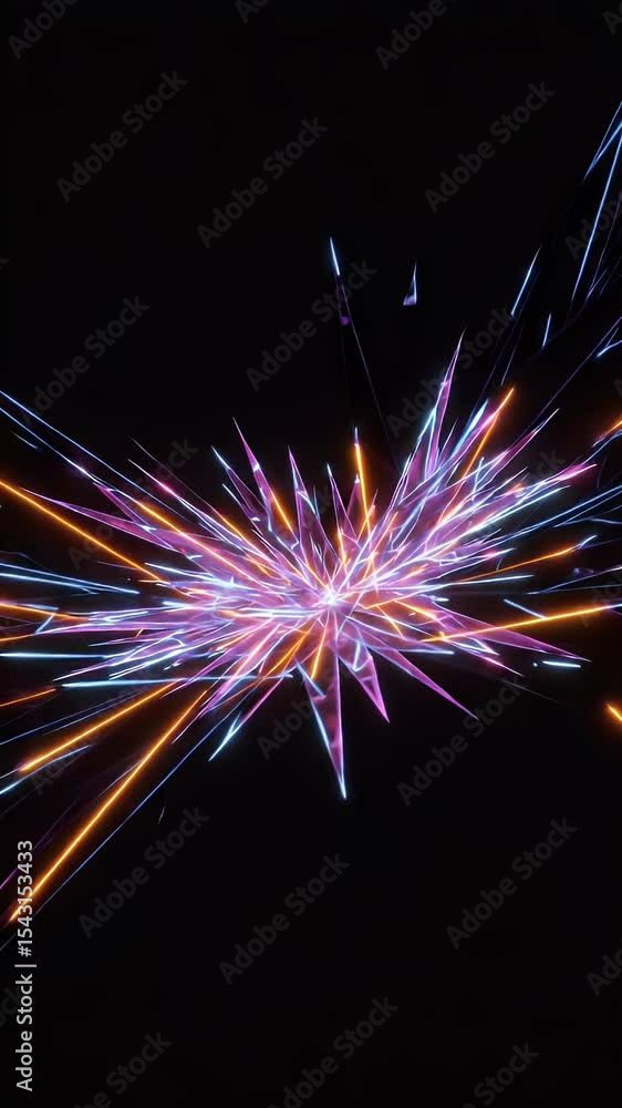 Aufkleber abstract glowing lines background animation motion graphics design
