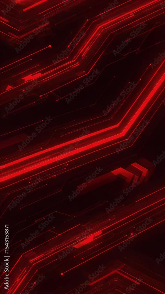 Poster abstract glowing red lines tech background design pattern