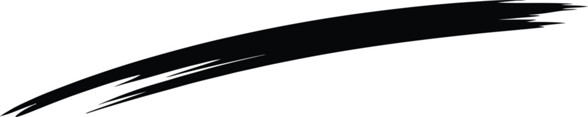 Abstract Black Brush Stroke A Vector Graphic Design Element for Artistic Projects