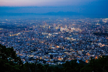 Obraz premium 北海道札幌市藻岩山からの夜景