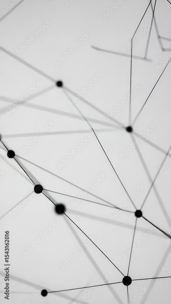 Poster abstract network connection data technology white background