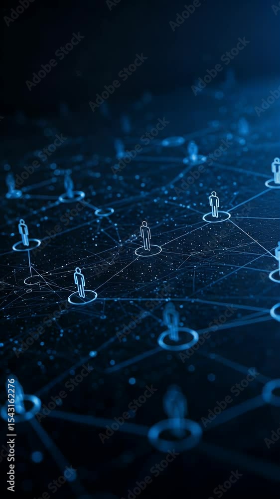 Poster abstract network connection digital technology social media background