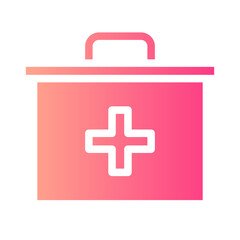 first aid kit gradient icon