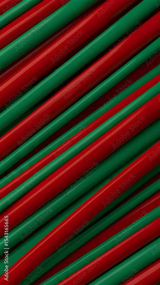 Aufkleber abstract red and green lines background texture geometric pattern