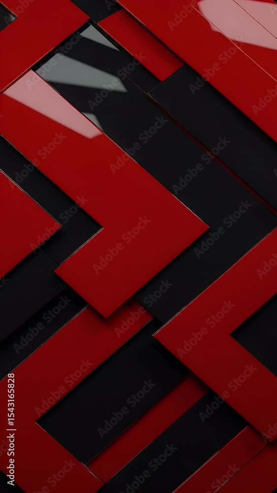 Poster abstract red black geometric pattern background design texture