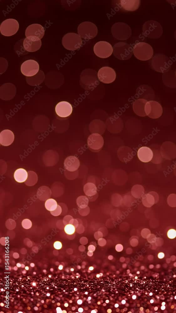 Poster abstract red bokeh light glitter sparkle background texture