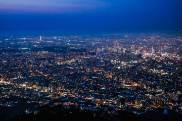 北海道札幌市藻岩山からの夜景