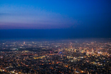 北海道札幌市藻岩山からの夜景