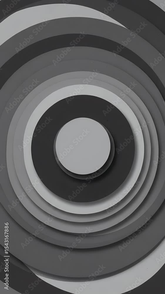 Poster abstract rings concentric gray layered circle pattern background