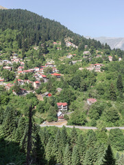 In the mountains of South Pindus, Greece on a summer day