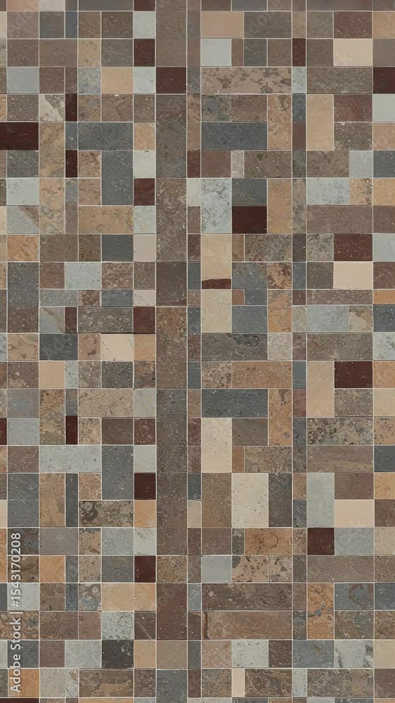 Poster abstract texture background with brown neutral stone and tile pattern