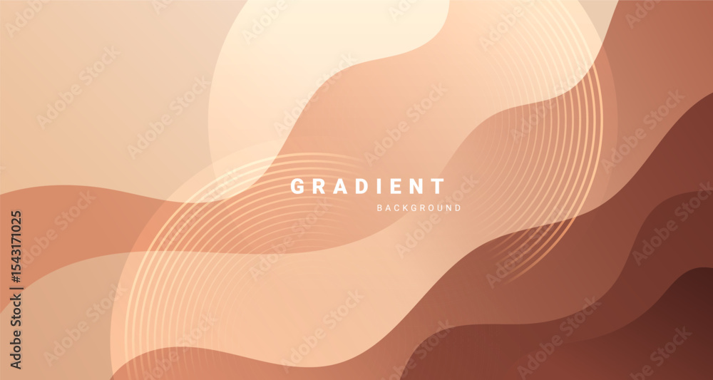 Poster Soft gradient abstract background with curved layered shapes.