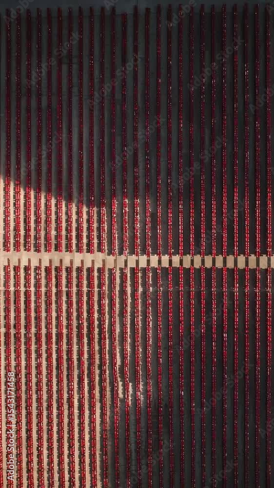 Poster abstract vertical lines texture background red wall architecture