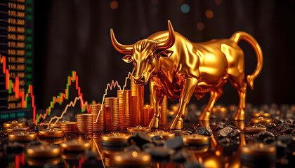 Golden Bull Market Symbol, stuck market