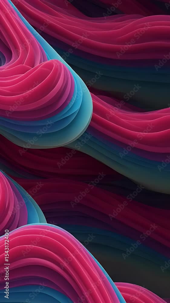 Poster abstract waves lines gradient bright texture motion background