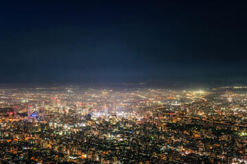 北海道札幌市藻岩山からの夜景