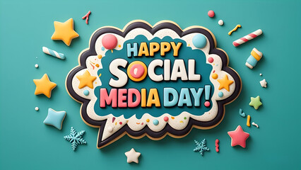 Happy Social Media Day: Iconic Celebration Design