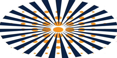 Sun rays background. Vector illustration