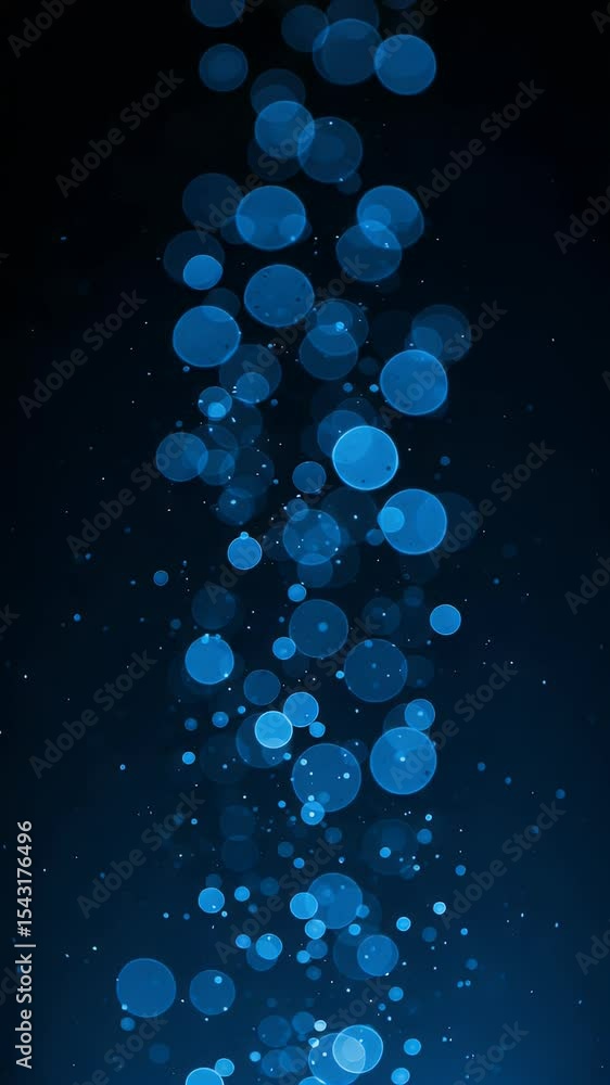 Poster blue bokeh abstract background motion light space effect