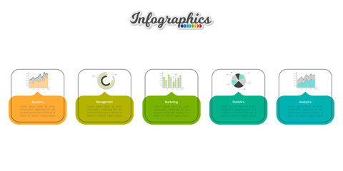 Infographic timeline template can be used for chart, diagram, web design, presentation, advertising, history