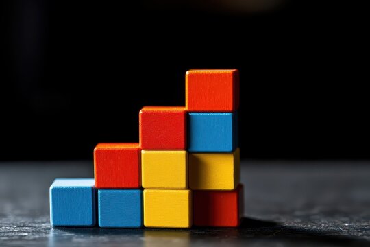 Building Blocks Numbers. Educational Toy for School Mathematics and Counting