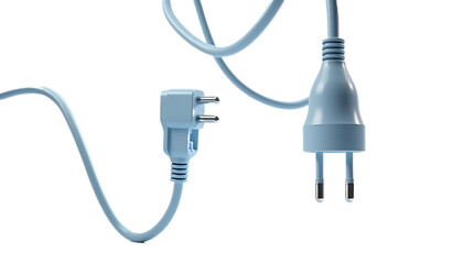 Electric pin board with wire plug on transparent background
