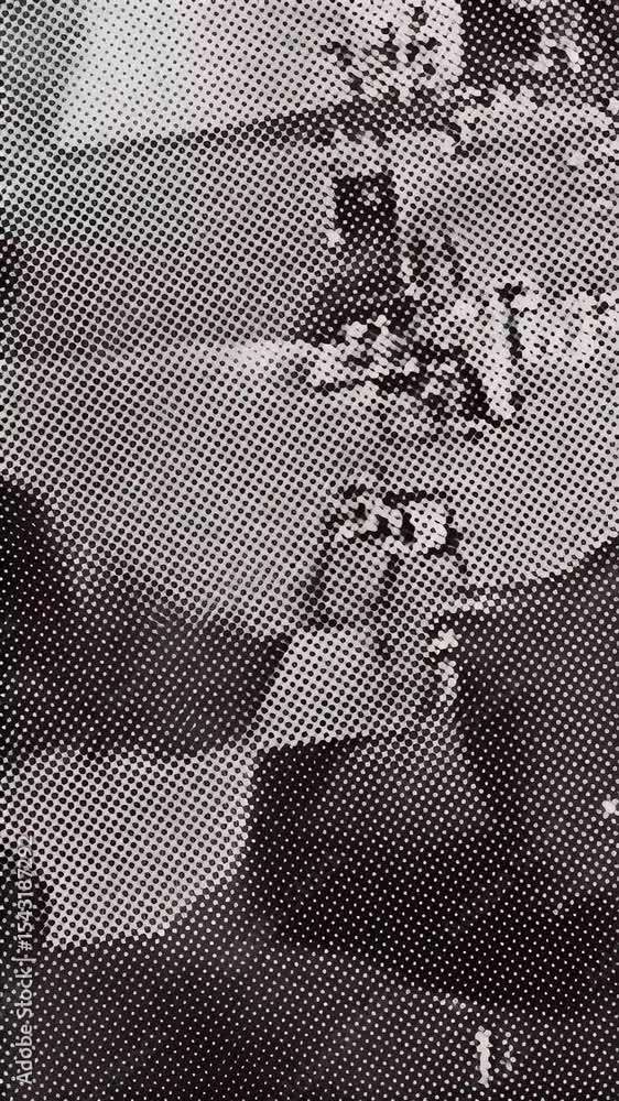 Poster monochrome halftone abstract texture pattern art background