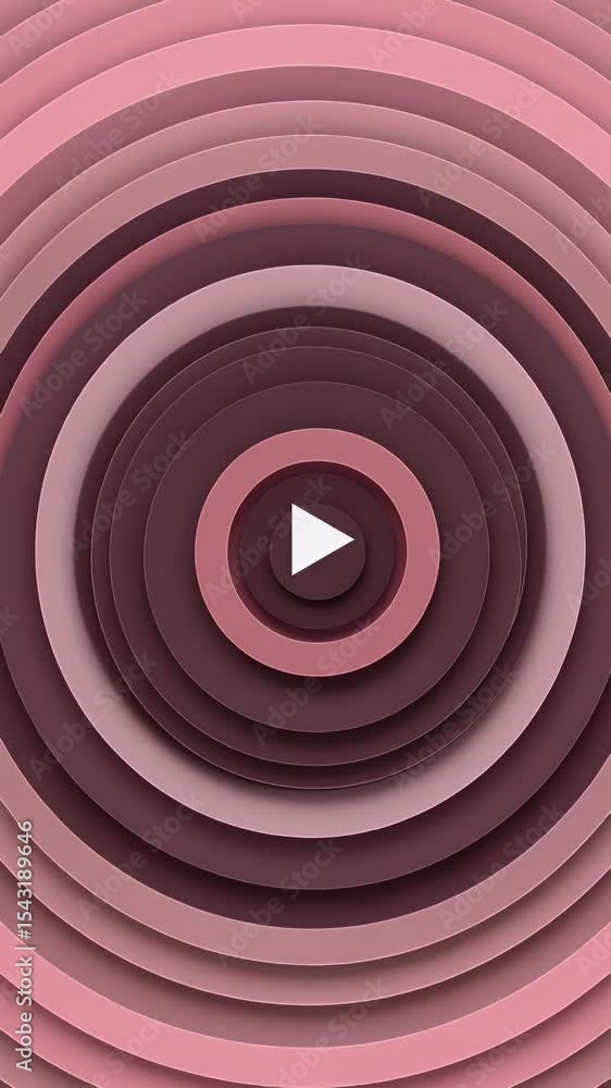 Poster pink concentric circles abstract background round texture design