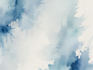 Abstract Blue Watercolor Wash Background – Soft Gradients, Hand-Painted Textures, and Artistic Tones for Modern Design and Branding