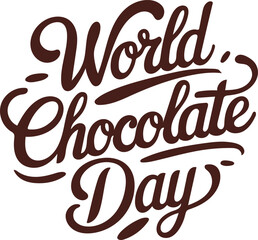 happy chocolate day vector