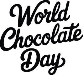 happy chocolate day vector
