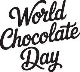 happy chocolate day vector