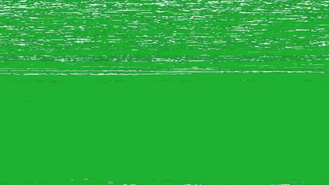 Realistic VHS Tape Glitch with Analog Flickering and Interference, and green screen integration