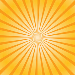 Abstract sunburst brochure design template. sun rays cartoon illustration. comic sunburst background