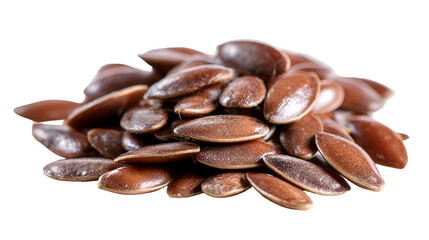 Obraz premium Brown flax seeds healthy food nutrition close up