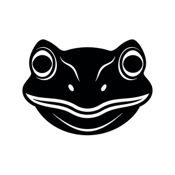 frog cartoon face design