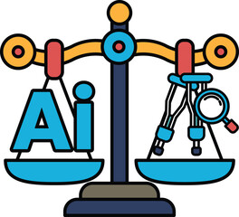 A scale with the letters AI on it