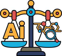 A scale with the letters AI on it