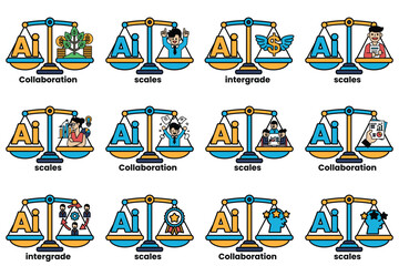The image is a set of scales with different weights on each side