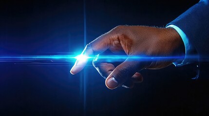 Digital Innovation: A Hand Reaching for Technological Advancement