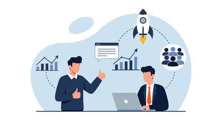 Business Growth Strategies and Planning Achieving Company Goals and Teamwork for Success