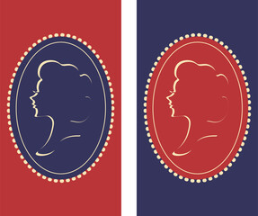 Bridgerton concept, Ladies from 18th-19th century, Wallpaper vector. Phone wallpaper, Vector illustration. Trendy background.	